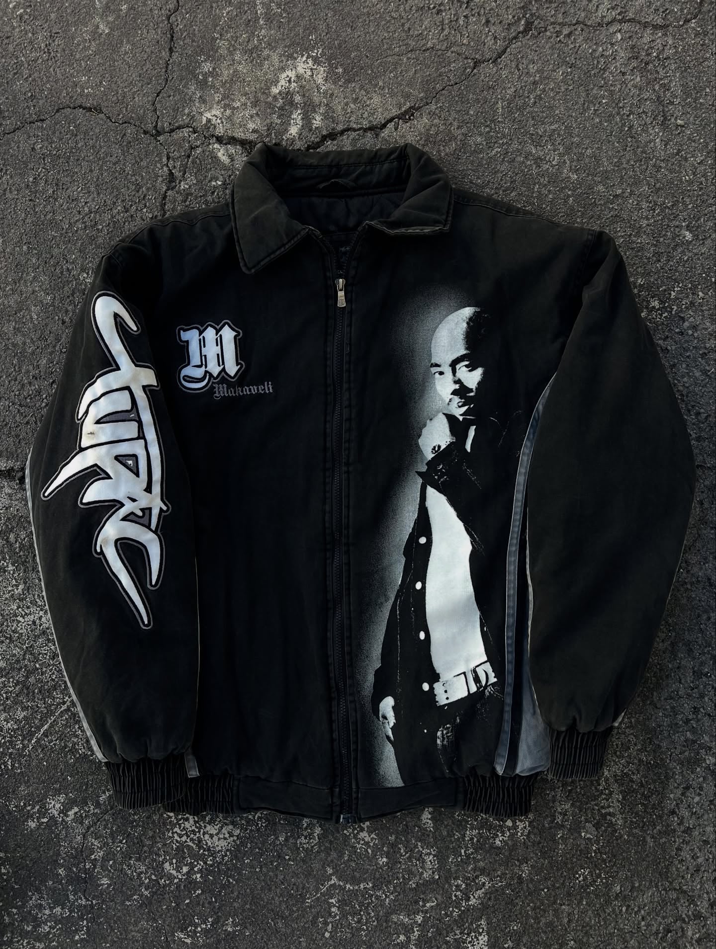 Vintage 90s Makaveli x 2pac Bomber Jacket