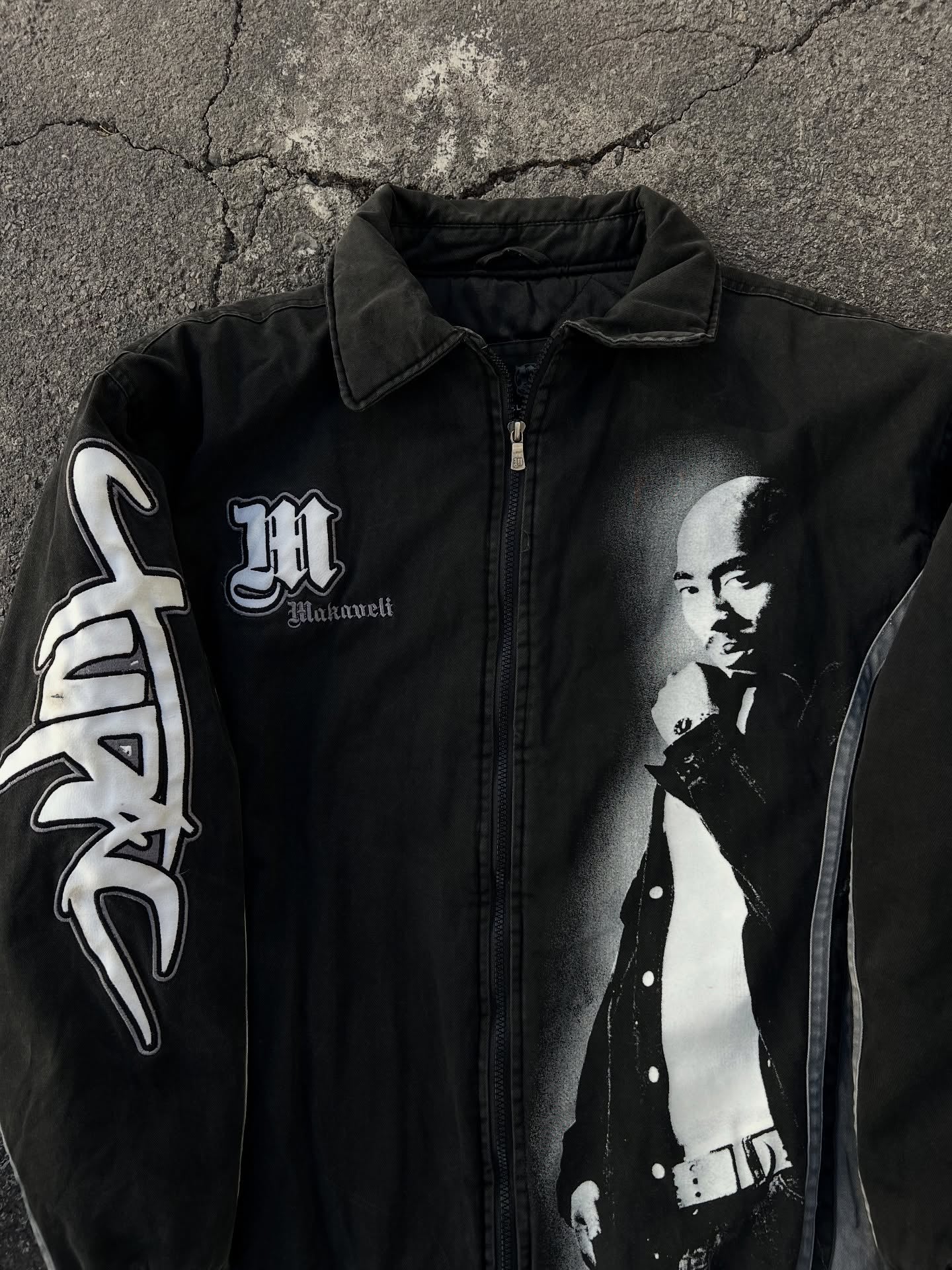 Vintage 90s Makaveli x 2pac Bomber Jacket